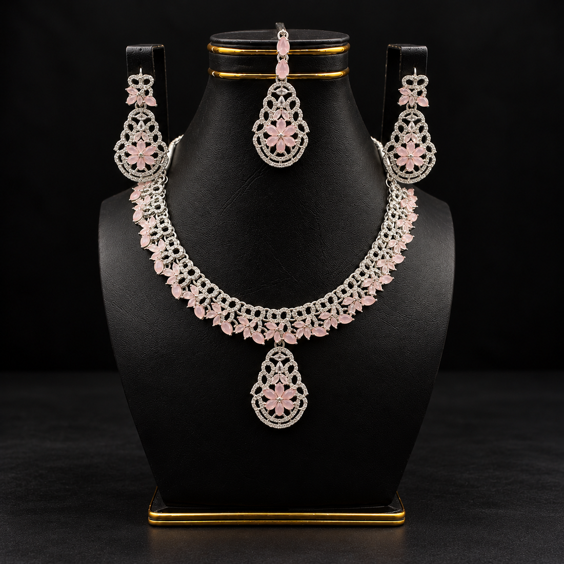 Regal Floral Elegance Necklace Set