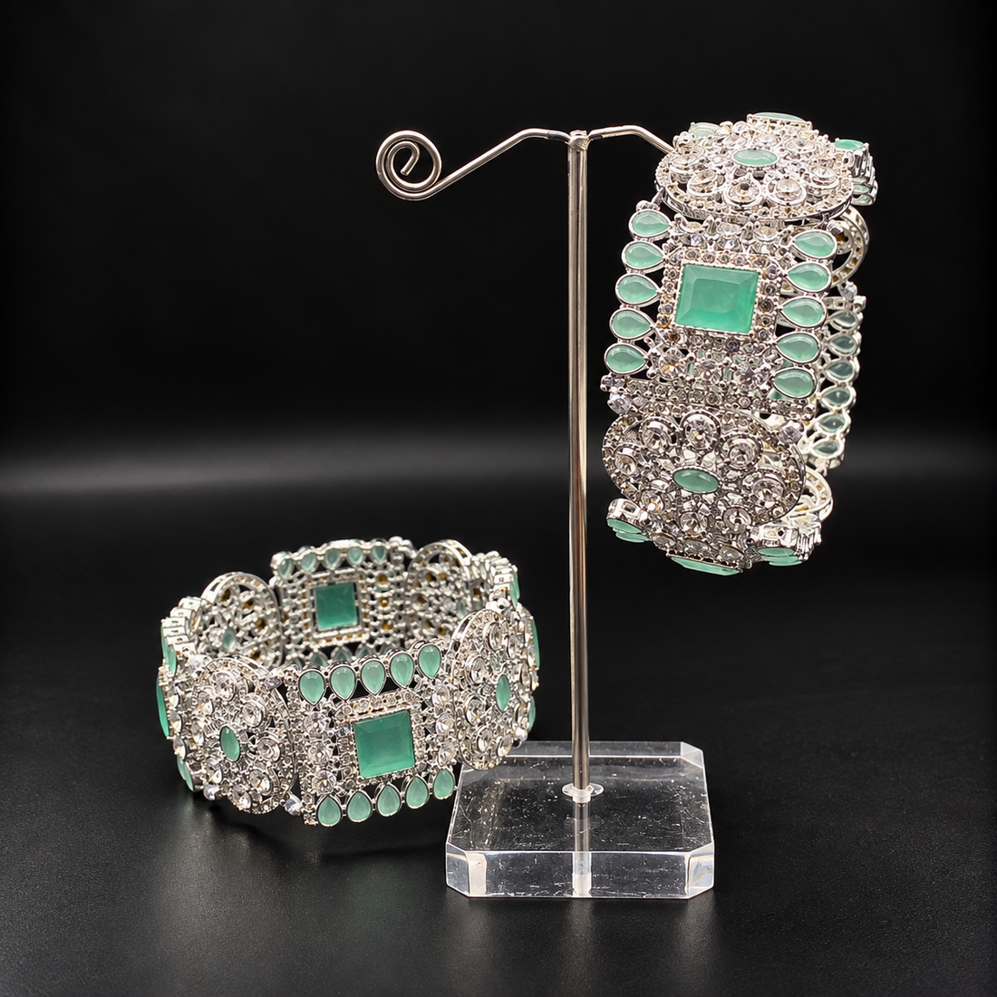 Regal Crystal Bangles