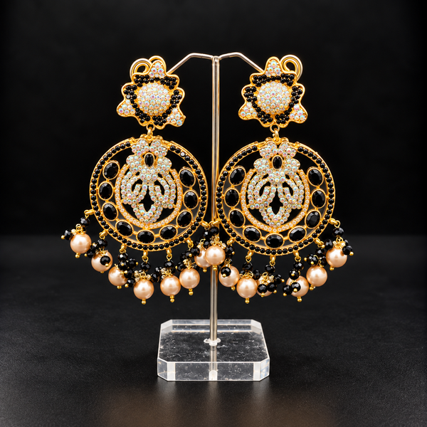 Pearl Chandbali Earrings