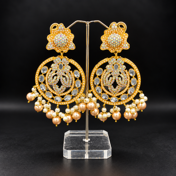 Pearl Chandbali Earrings